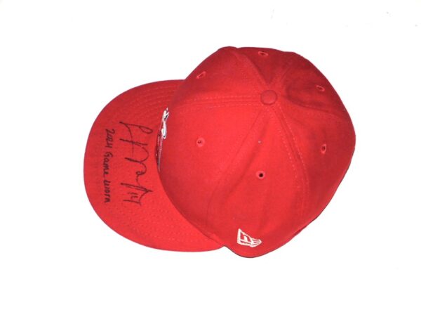 Logan O’Hoppe 2024 Game Worn & Signed Official Los Angeles Angels “14 O’HOPPE” New Era 59FIFTY Hat