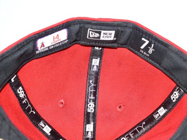 Logan O’Hoppe 2024 Game Worn & Signed Official Los Angeles Angels “14 O’HOPPE” New Era 59FIFTY Hat
