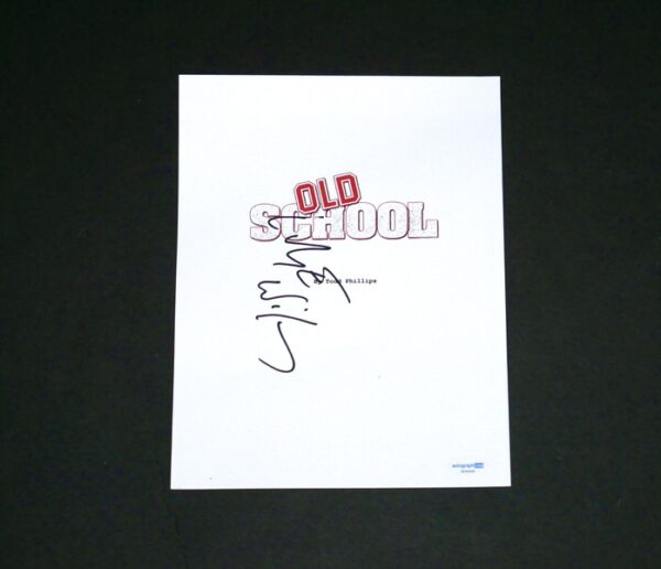 Luke Wilson Autographed Signed "Old School" 8 x 10 Script Cover Photo - ACOA