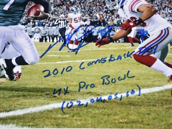Michael Vick Autographed Signed Philadelphia Eagles TD Run 8 x 10 with Several Inscriptions! - JSA Witnessed