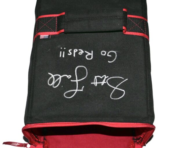Stuart Fairchild 2024 Team Issued & Signed Go Reds!! Cincinnati Reds 4orte Square Bat Bag