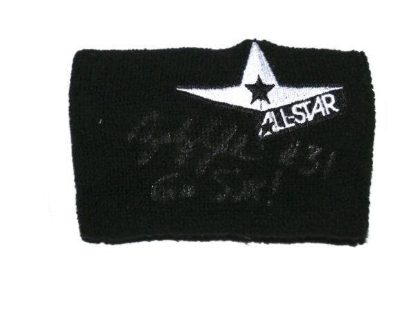 Zach Muckenhirn Charlotte Knights Game Worn & Signed Go Sox! Black All Star Wristband