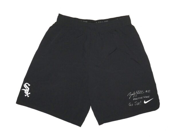 Zach Muckenhirn Practice Worn & Signed Go Sox! Official Chicago White Sox Nike Dri-Fit Shorts