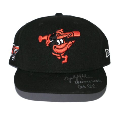 Zach Muckenhirn Team Issued & Autographed Go O's! Official Baltimore Orioles New Era 59FIFTY Hat - Worn in Spring Training!
