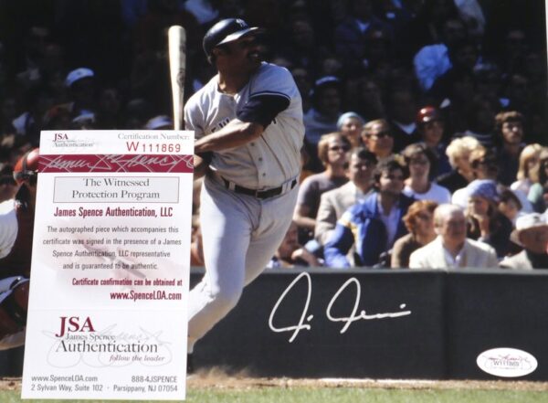 Chris Chambliss Signed Autographed New York Yankees Hitting 8 x 10 Photo - JSA Witnessed