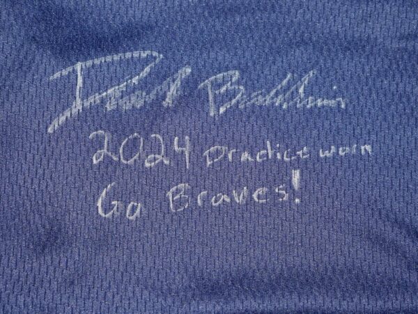 Drake Baldwin 2024 Practice Worn & Signed Official Atlanta Braves Nike Dri-Fit XL Shorts - Atlanta Braves 2025 #1 Prospect!
