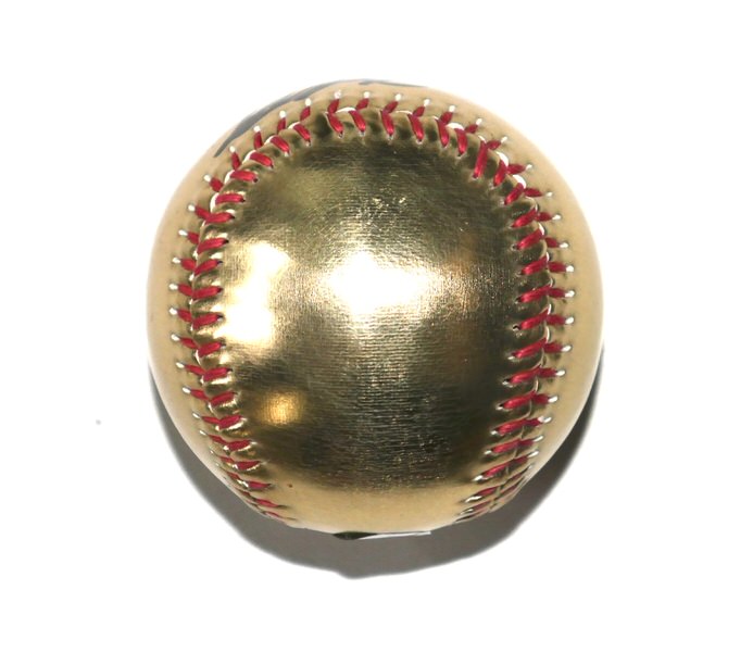 Jazz Chisholm New York Yankees Autographed Signed Gold Baseball - Beckett Witnessed