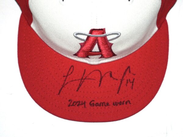 Logan O’Hoppe 2024 Game Worn & Signed Official Los Angeles Angels City Connect New Era 59FIFTY Hat