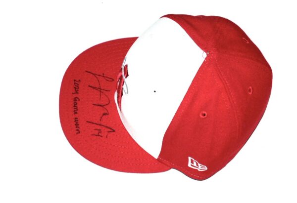 Logan O’Hoppe 2024 Game Worn & Signed Official Los Angeles Angels City Connect New Era 59FIFTY Hat