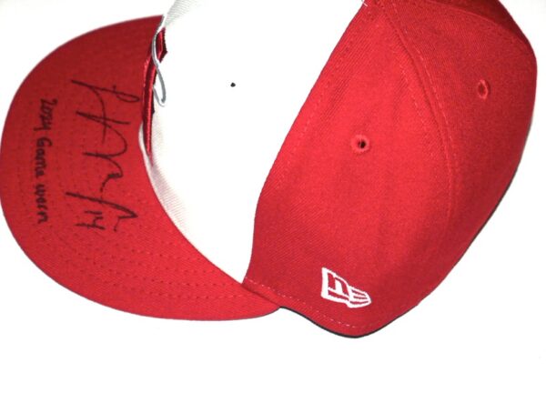 Logan O’Hoppe 2024 Game Worn & Signed Official Los Angeles Angels City Connect New Era 59FIFTY Hat