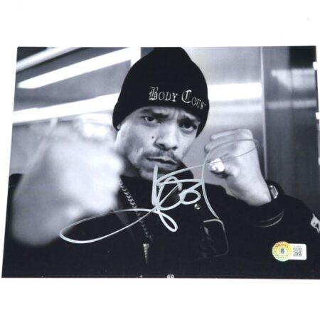 Ice-T Autographed Signed Body Count 8 x 10 Photo - Beckett Hologram