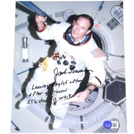 Jack R. Lousma Autographed Signed Skylab 3 Mission 8 x 10 Photo with Awesome Inscription! - Beckett