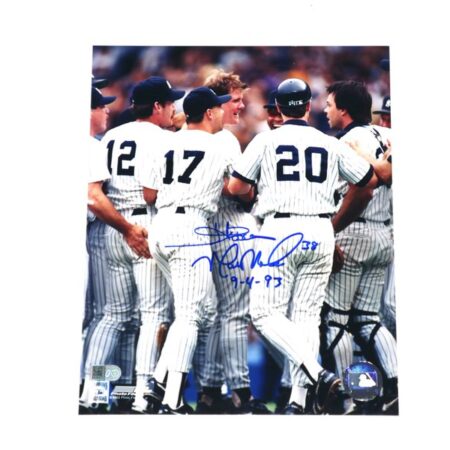 Jim Abbott and Matt Nokes New York Yankees Signed And Inscribed No-Hitter 8 x 10 Photo - AIV
