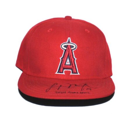 Logan O’Hoppe 2024 Game Worn & Signed Official Los Angeles Angels “14 O’HOPPE” New Era 59FIFTY Hat