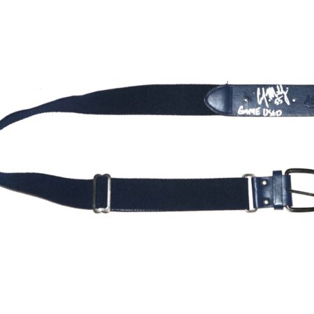 Cody Milligan Rome Braves Game Used & Signed Navy Blue Adams Baseball Belt