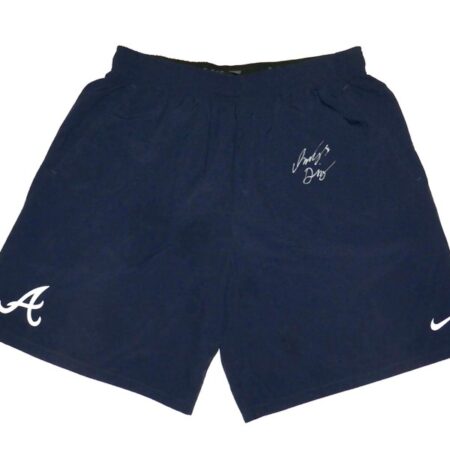 Indigo Diaz Player Issued & Signed Official Atlanta Braves 'DIAZ 83 Nike Dri-Fit XXL Shorts