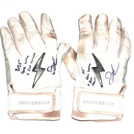 Drew Lugbauer 2025 Algodoneros Union Laguna Game Worn & Signed Bruce Bolt Batting Gloves - Worn In Mexican League Postseason!