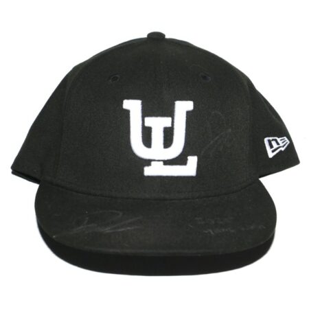 Drew Lugbauer 2025 Game Worn & Signed Official Black Algodoneros Union Laguna New Era 59FIFTY Hat