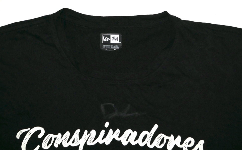 Drew Lugbauer 2025 Practice Worn & Signed Official Conspiradores de Querétaro New Era XL Shirt