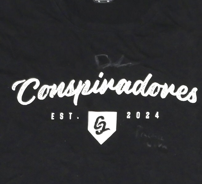 Drew Lugbauer 2025 Practice Worn & Signed Official Conspiradores de Querétaro New Era XL Shirt