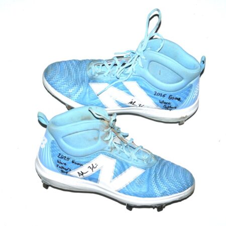 Adam Zebrowski 2025 Columbus Clingstones Game Worn & Signed Father's Day New Balance FuelCell Cleats