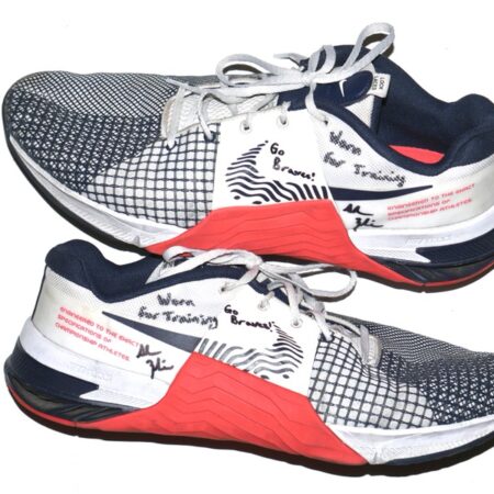 Adam Zebrowski 2025 Columbus Clingstones Training Worn & Signed Nike Metcon Shoes