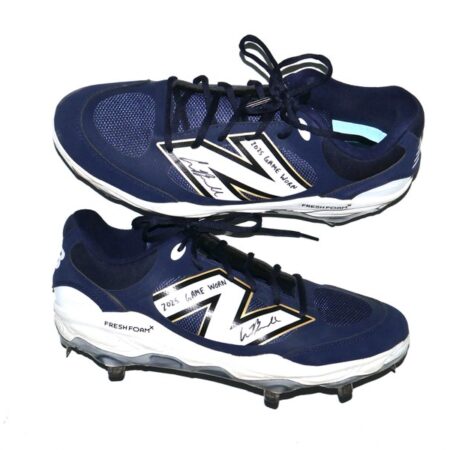 Cade Bunnell 2025 Gwinnett Stripers #14 Game Worn & Signed New Balance Baseball Cleats
