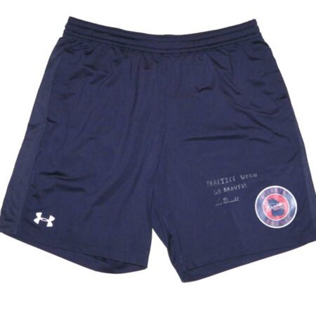 Cade Bunnell Practice Worn & Signed Official Atlanta Braves Under Armour XL Shorts