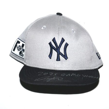 Indigo Diaz Game Worn & Signed Official New York Yankees 2025 Spring Training New Era 59FIFTY Hat