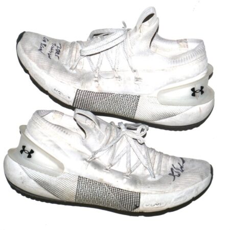 Luke Waddell 2025 Gwinnett Stripers #12 Training Worn & Signed Go Braves! Under Armour Shoes