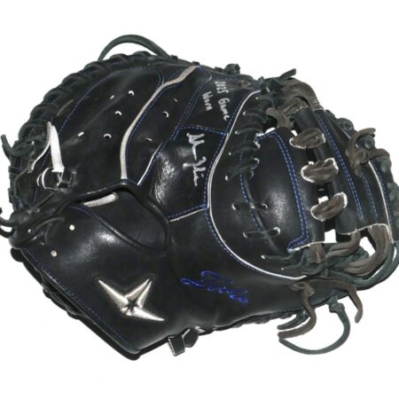 Adam Zebrowski 2025 Columbus Clingstones Game Worn & Signed Black All-Star Catcher's Mitt