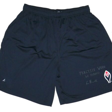 Cade Bunnell Practice Worn & Signed Official Atlanta Braves BSN Sports XL Shorts