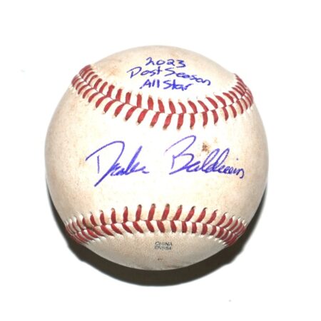 Drake Baldwin Gwinnett Stripers Signed Game Used Rawlings Official Minor League Baseball - 2025 National League Rookie of the Year!!!