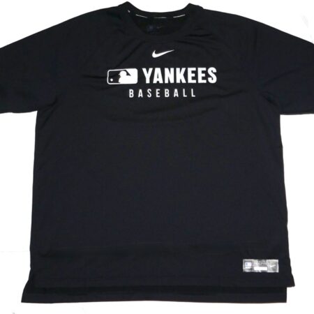 Indigo Diaz 2025 Practice Worn Official New York Yankees Nike Dri-Fit XXL Shirt
