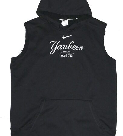 Indigo Diaz 2025 Team Issued Official New York Yankees Nike Therma-Fit XL Hooded Pullover