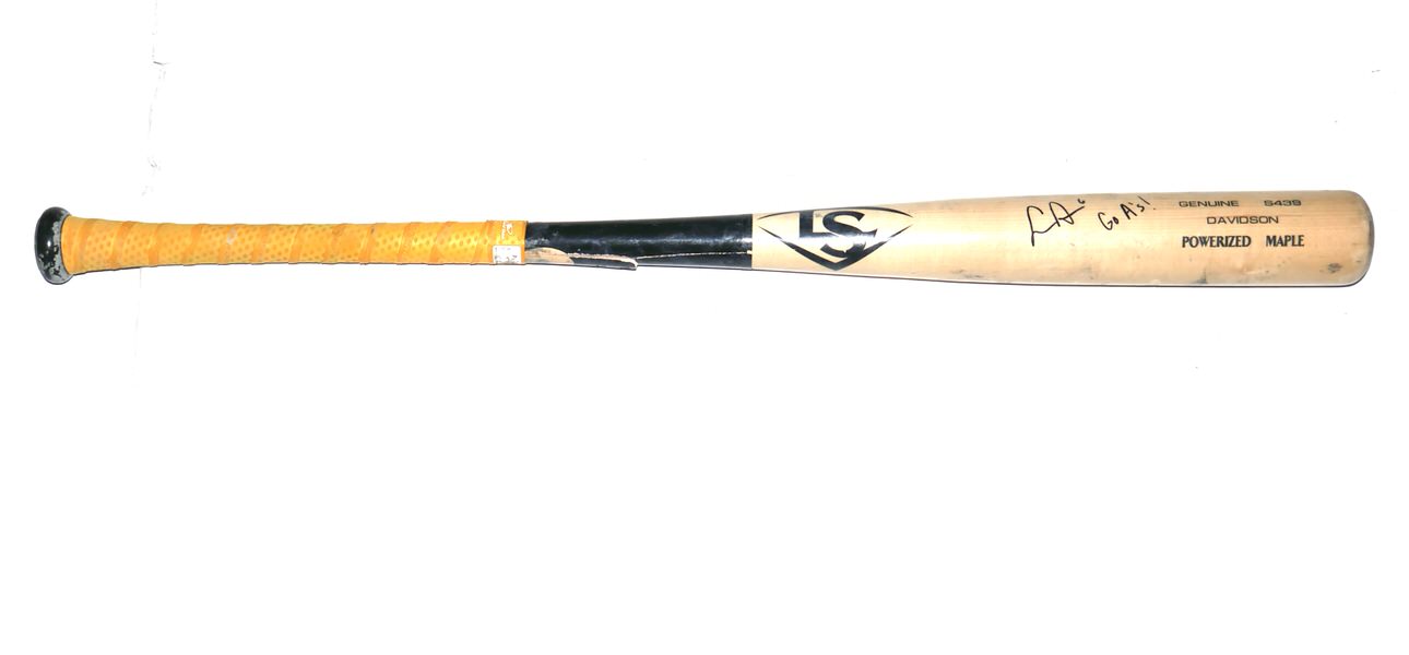 Logan Davidson 2025 Oakland Athletics #6 Rookie Year Game Used & Signed Louisville Slugger Model S439 Baseball Bat