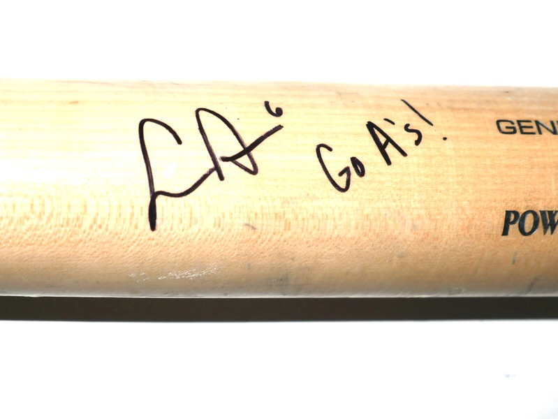 Logan Davidson 2025 Oakland Athletics #6 Rookie Year Game Used & Signed Louisville Slugger Model S439 Baseball Bat