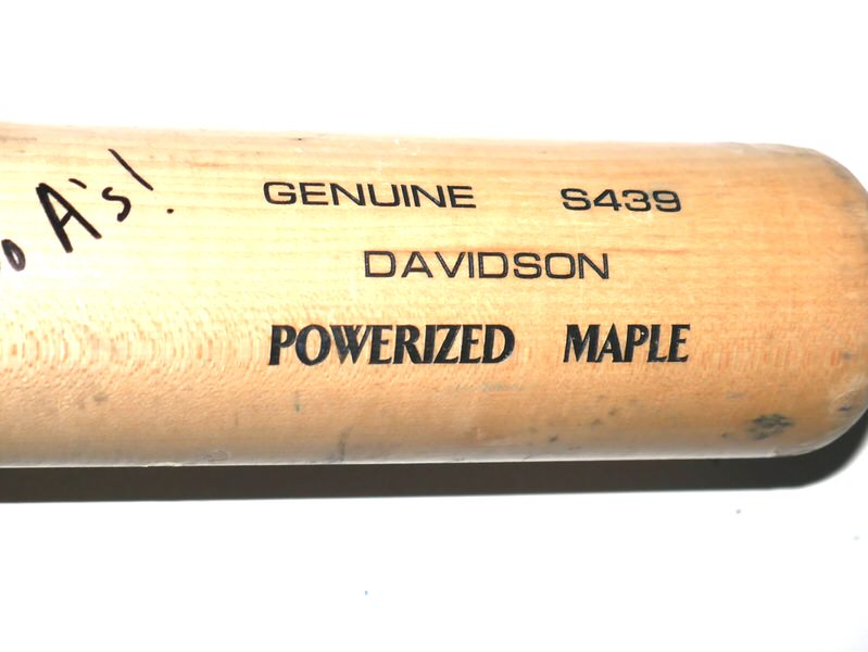 Logan Davidson 2025 Oakland Athletics #6 Rookie Year Game Used & Signed Louisville Slugger Model S439 Baseball Bat