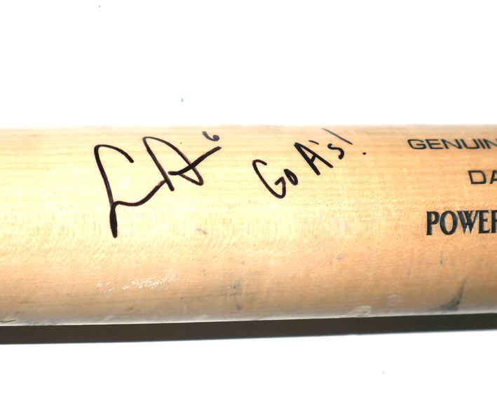 Logan Davidson 2025 Oakland Athletics #6 Rookie Year Game Used & Signed Louisville Slugger Model S439 Baseball Bat
