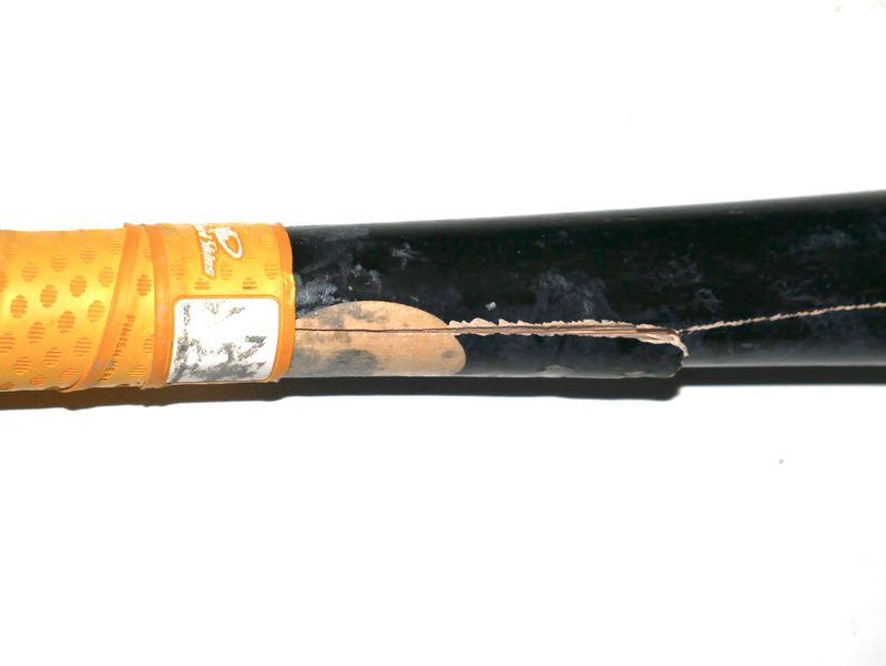 Logan Davidson 2025 Oakland Athletics #6 Rookie Year Game Used & Signed Louisville Slugger Model S439 Baseball Bat