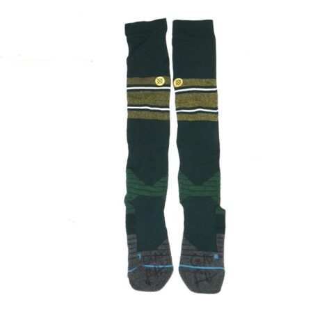 Logan Davidson 2025 Oakland Athletics Rookie Year Game Worn & Signed Stance MLB Socks