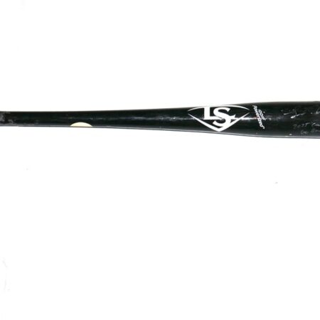 Luke Waddell 2025 Gwinnett Stripers Game Used & Signed Go Braves! Black Louisville Slugger A181 Baseball Bat