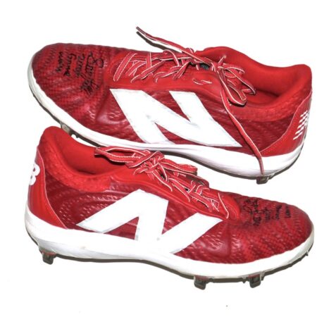 Stuart Fairchild 2025 Cincinnati Reds #17 Game Worn & Signed New Balance FuelCell Cleats
