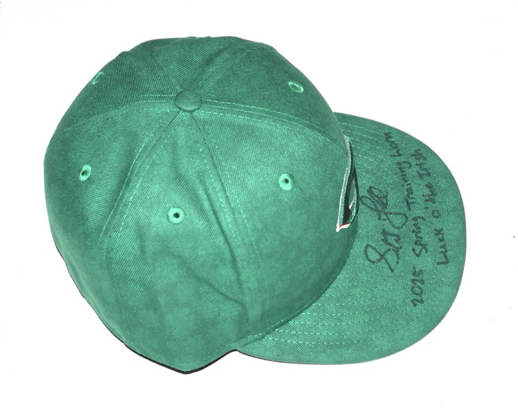 Stuart Fairchild 2025 Spring Training Worn & Signed Official Cincinnati Reds St Patrick's Day New Era 59FIFTY Hat - Awesome Inscription!