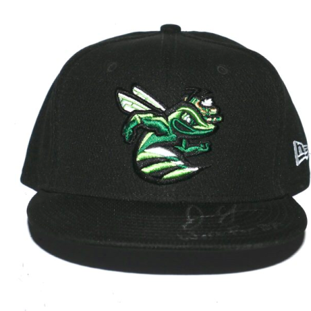 Justin Yeager Practice Worn & Signed Official Augusta GreenJackets New Era 59FIFTY Hat