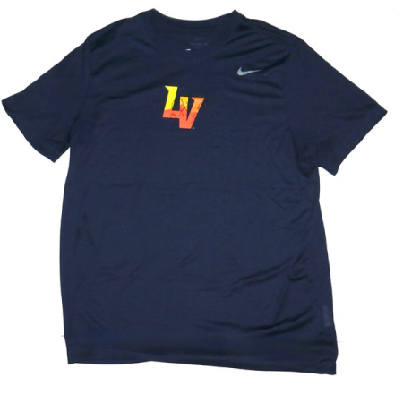 Logan Davidson 2025 Practice Worn & Signed Official Las Vegas Aviators “DAVIDSON 8” Nike Dri-Fit XL Shirt