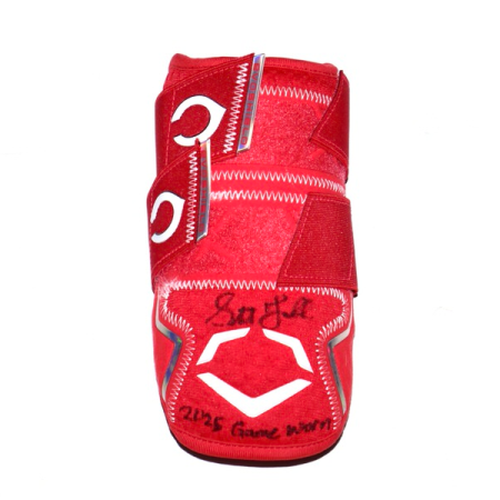 Stuart Fairchild 2025 Cincinnati Reds Game Worn & Signed "FAIRCHILD 17" Evoshield PRO-SRZ Batter’s Double Strap Elbow Guard