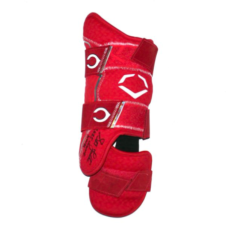 Stuart Fairchild 2025 Game Worn & Signed "FAIRCHILD 17" Cincinnati Reds EvoShield Pro-SRZ 2.0 Batter’s Leg Guard