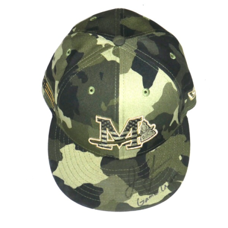 Justin Yeager Game Worn & Signed Official Mississippi Braves Armed Forces On-Field New Era 59FIFTY Hat