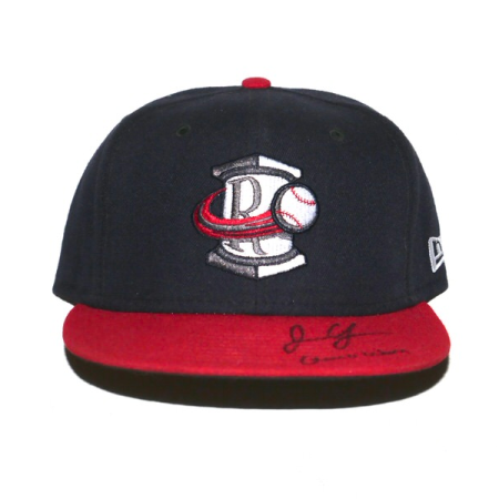 Justin Yeager Game Worn & Signed Official Rome Braves Home New Era 59FIFTY Hat